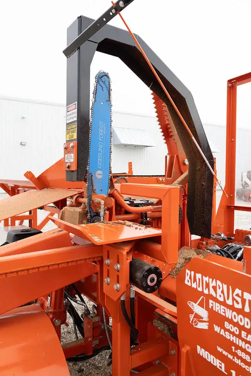 Blockbuster 14-12+ Processor with Attached Conveyor_CT-24 Blockbuster Firewood Processor 14-12 | Industrial Firewood Processor | Commercial Firewood Processor